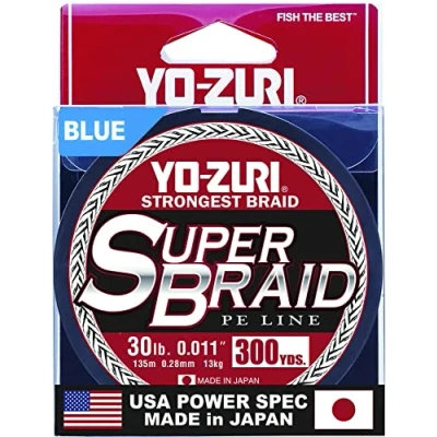 Imagen de Yo Zuri Súper Braid 30 libras 300yd línea trenzada .28mm Dia Azul R1267 B NUEVO