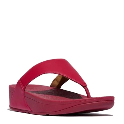 Imagen de Fitflop Lulu Leather Toepost, Sandalia Mujer, Redberry, 36 EU