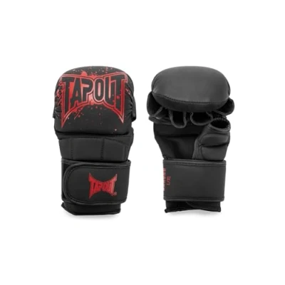 Imagen de Tapout Guantes Unisex para Adultos Rancho MMA, Negro/Rojo, S/M EU