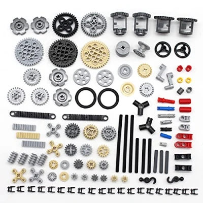 Imagen de CXWK Juego de Piezas ingeniería, Kit construcción, tecnología Motor, Engranajes, Bloques sujeción, unión, Compatible con técnicas