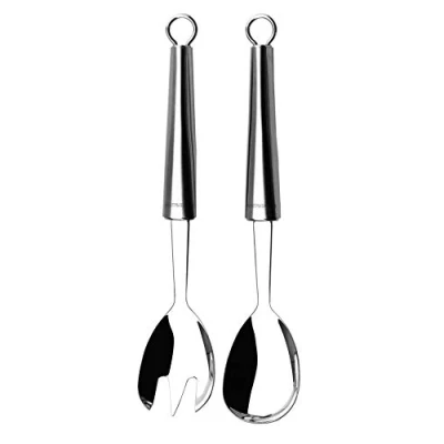 Imagen de Lagostina Cucinieri Utensilios para Servir Ensalada, Acero Inoxidable, Plateado, 26 Cm, 2 Unidades