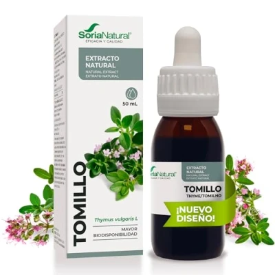 Imagen de Soria Natural Extracto de Tomillo Salud del Sistema Respiratorio y Defensas, inmune Concentrado Botella con 50 ml