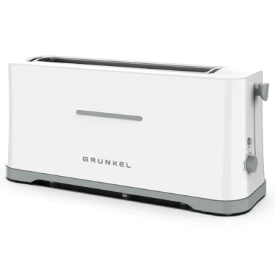 Imagen de Grunkel Tostadora TS 40EASYTOAST Cuenta con 7 niveles de tostado, bandeja recogemigas y recogecable 980W Blanco