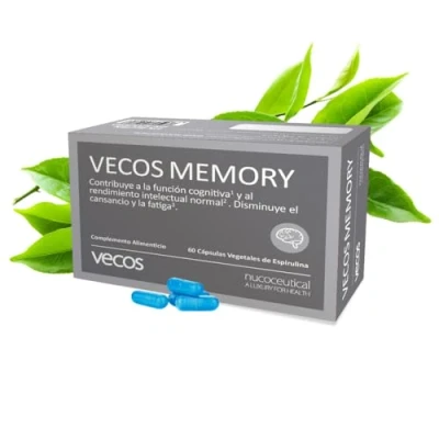 Imagen de Vitaminas para la Memoria y Concentración Vecos Memory 60 Cápsulas Vegetales Favorece Agilidad Mental Complemento Alimenticio