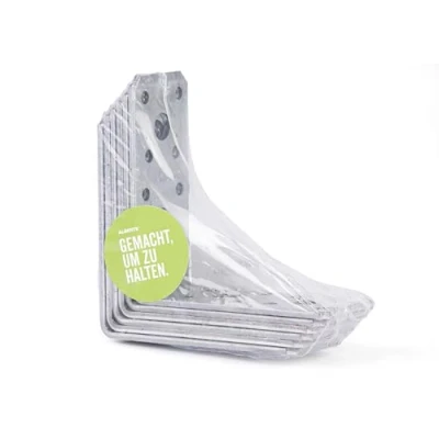 Imagen de Alberts 332914 Escuadra de ensamblaje, Galvanizado Sendzimir, 90 x 40 mm, Juego 6