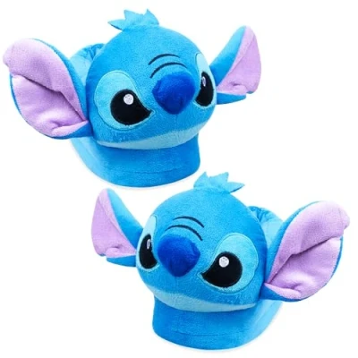 Imagen de Disney Zapatillas de Casa Mujer Peluche Stitch Igor Winnie the Pooh Baby Yoda (Azul Stitch, 38 39)