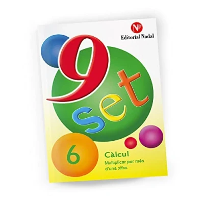 Imagen de Nou set, calcul: multiplicar per mes d&#039;una xifra (tomo 6) (CALCUL PROBLEMES)