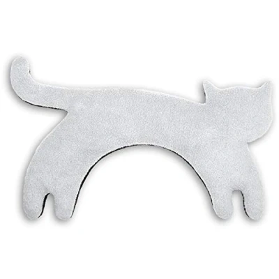 Imagen de SACO TÉRMICO Leschi de semillas para microondas/para la tensión cervical/Animal: Gata Minina, pie, gris