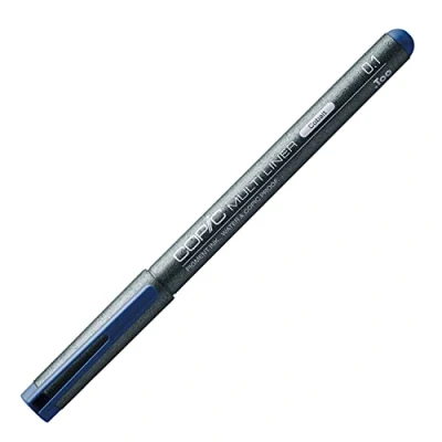 Imagen de COPIC Multiliner 0.1 mm, Cobalto, Rotulador fino con punta fina y tinta pigmentada resistente al agua