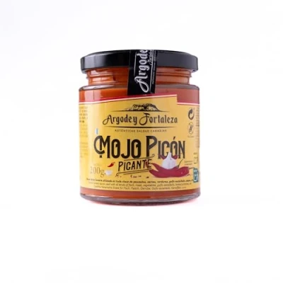 Imagen de Argodey Fortaleza Mojo Picón Picante 200g Autentica Salsa Canaria Perfecta y Versatil para Untar con Pan, Tostadas, Arepas, Papas. Sin Conservantes ni Aditivos Artificiales
