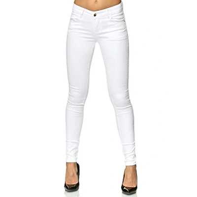 Imagen de Elara Pantalones Vaqueros Mujer Push Up Skinny Chunkyrayan Blanco Y5110 White 42 (XL)