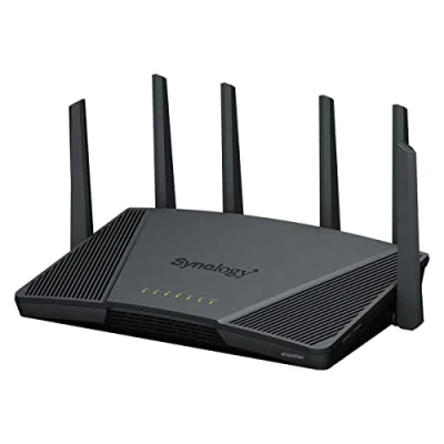Imagen de Synology RT6600ax Router WiFi6 1xWAN 3xGbE 1x2.5Gb routeur Sans Fil Tri Bande (2,4 GHz / 5 GHz) Noir