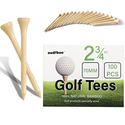 Imagen de oodiboo Tees de Golf bambú (2 3/4 Pulgadas) 70 mm 100 Piezas