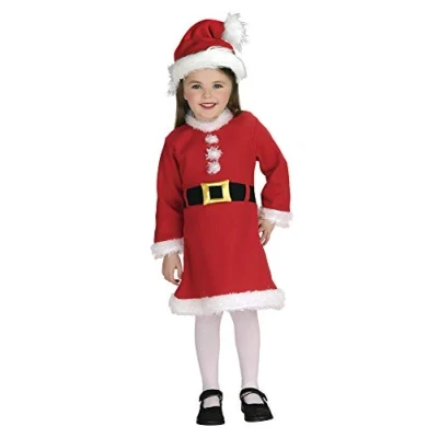 Imagen de Rubies Disfraz Mama Noel Deluxe para bebés y niñas, Vestido con cinturón gorro, Oficial Navidad, Fiestas, Eventos navideños