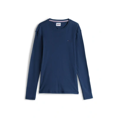 Imagen de Tommy Jeans Original SLIM FIT Camiseta de manga larga, Hombre, Talla: XS, Black iris