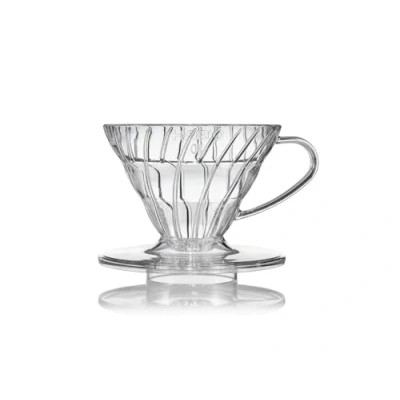 Imagen de HARIO VDR 01 T Gotero transparente para café de 1 a 2 tazas, fabricado en Japón