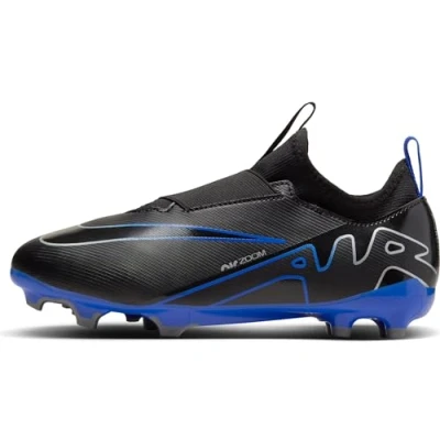 Imagen de Nike JR Mercurial Vapor 15 Academy Black/Chrome, Zapatos de Gimnasia, Negro/Cromo Hyper Royal, 37.5 EU