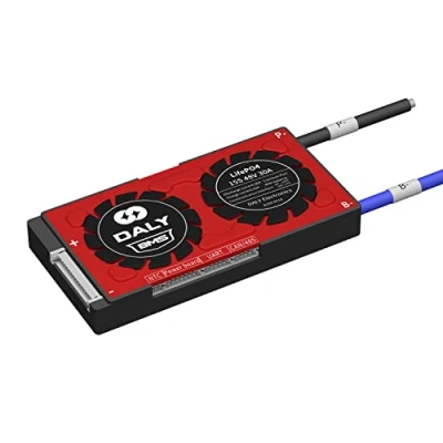 Imagen de Daly Smart BMS 15S LiFePO4 48V 30A, Placa Protección Inteligente PCB de Li Batería con Can, 485, Bluetooth, Equilibrio, Sobrecarga, Sobredescarga, contra Sobrecorriente, Cortocircuito