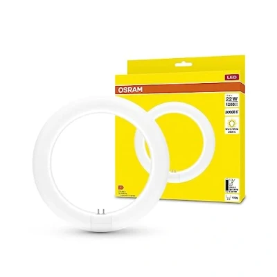 Imagen de OSRAM LED TUBE T9C EM 22, tubo circular, 11W, 1200lm, 3000K, luz blanca cálida, alternativa a las clásicas lámparas fluorescentes T9, larga duración, optimo consumo energético