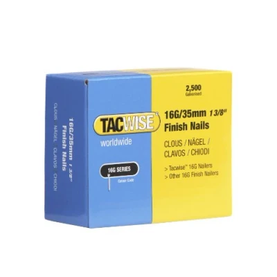 Imagen de Tacwise 0295 Clavos de Acabado Galvanizados Tipo 16G / 35 mm, Paquete 2500