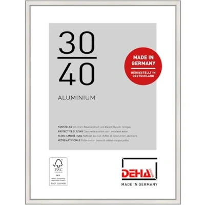 Imagen de DEHA Design marco de aluminio Boston, 30x40 cm, Plata