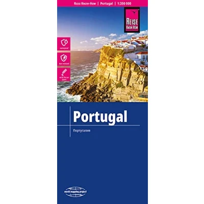 Imagen de Portugal, mapa de carreteras impermeable. Escala 1:350.000. Reise Know How.: Kartenbild 2seitig, klassifiziertes Straßennetz, Ortsindex, GPS tauglich (Portugal (1:350.000))