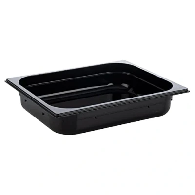 Imagen de APS 82064 GN 1/2 Depósito Gastronorm de policarbonato, dimensiones 325 x 265 mm/altura 65 mm/volumen 3,9 litros, color negro