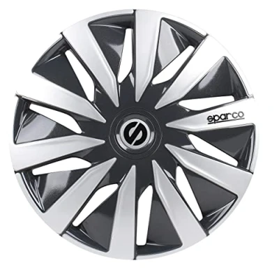 Imagen de SPARCO Lazio SPC1491GRSV Tapacubos 14in gris/plata