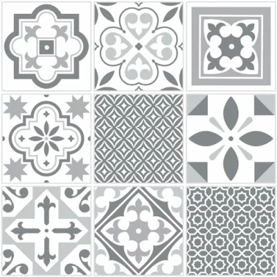 Imagen de d c fix suelo vinilo autoadhesivo azulejos Orientales 11 losetas impermeable, decorativo vinilico baldosas adhesivos PVC para cocina, baño y salón 30x30 cm