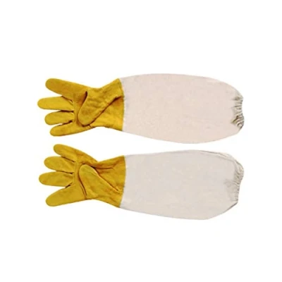 Imagen de HOTEU Guantes de Apicultura，Guantes Apicultura Piel Cabra para niños Mangas Largas Duraderas Apicultor Principiante