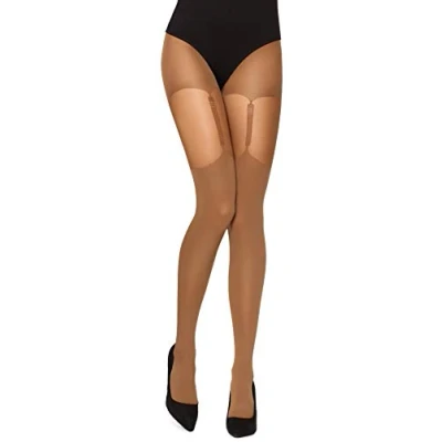 Imagen de Merry Style Medias Pantys con Estampado Lencería Mujer MS 260 40 DEN(Cappucino, XL)