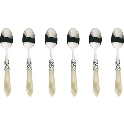 Imagen de Bugatti ALCAM N4207 Aladdin Juego de 6 cucharillas café, Acero y ABS, 21 x 18 3 cm