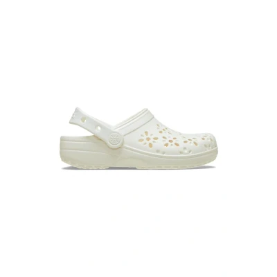 Imagen de Crocs Classic Floral CUT OUT Unisex Chanclas de baño, Talla: 38 39, Chalk Fibra sintética