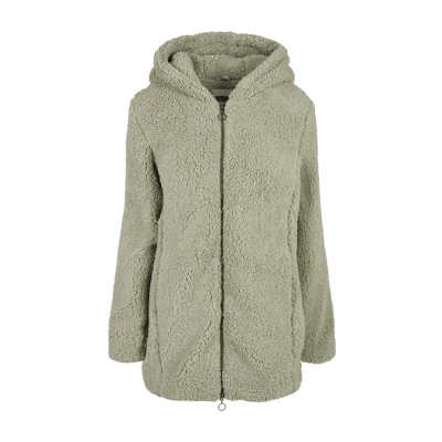 Imagen de Urban Classics Ladies Sherpa Jacket Abrigo de invierno, Mujer, Talla: 4XL, Softsalvia