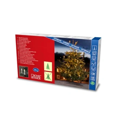 Imagen de Konstsmide Christmas Velas LED árbol Navidad blancas, sin cables 3D, 12