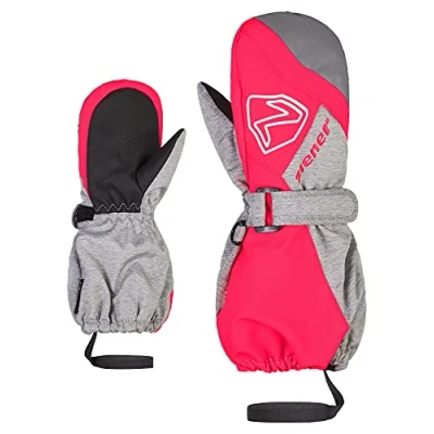 Imagen de Ziener Guantes de esquí Unisex Laurus para bebé, Impermeables, Reflectantes, Color Negro, 98 cm
