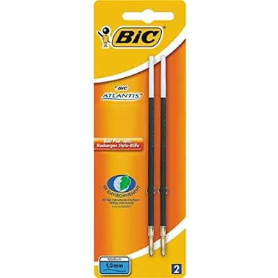 Imagen de BIC Lote de 3 juegos 2 recambios PTE Moy. 1 mm azul para bolígrafo Atlantis Classic NF