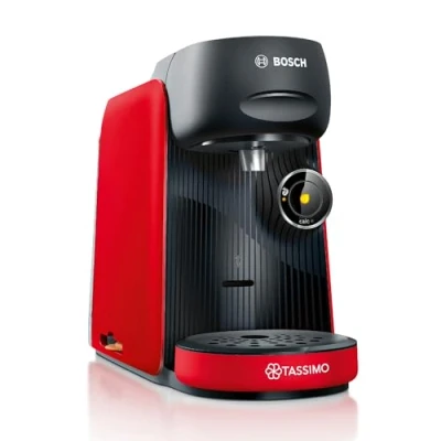 Imagen de Bosch Cafetera Multibebida Tassimo Finesse Friendly, Hasta 40 bebidas, IntensityBoost, INTELLIBREW™, Rojo intenso, TAS163E