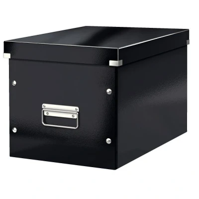 Imagen de Leitz Caja de Almacenaje Grande en Forma Cubo, Negro, Gama Click &amp; Store, 61080095