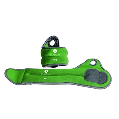 Imagen de Sveltus Pulseras con Peso (1 kg) para Adulto, Unisex, Color Verde, Talla única