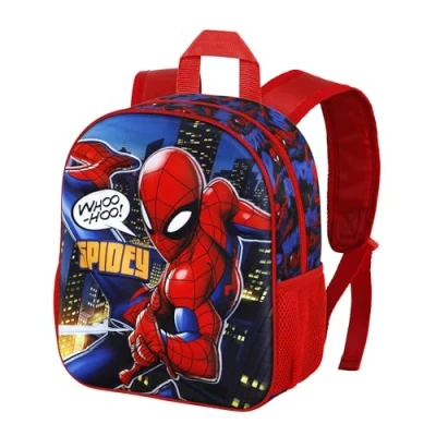 Imagen de Karactermania Spiderman Mighty Small 3D Mochila de senderismo para niños, Talla: One Size, Rojo