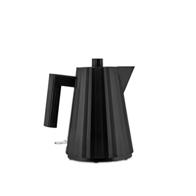Imagen de Alessi Plissé MDL06/1BUK Hervidor Eléctrico de Design, en Resina Termoplástica, Enchufe Inglés 2400W, 100cl, Negro