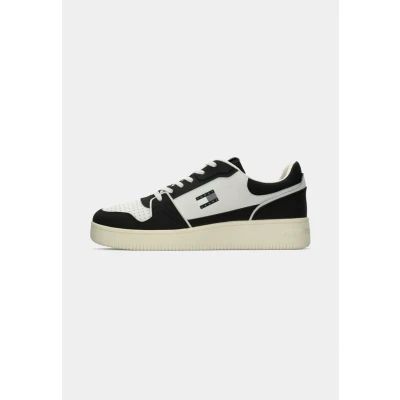 Imagen de Tommy Hilfiger Cupsole Sneaker Hombre Retro Basket Low Top, Negro (Black), 40