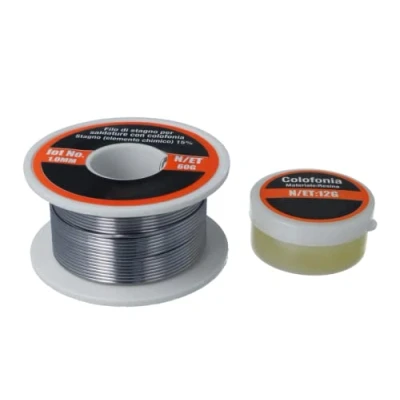 Imagen de Hilo de soldadura sin plomo 60 g + Fluxante para 12 (1 mm)