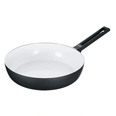 Imagen de Berndes 013325 aluminio Induction Smart Sartén honda (24 cm, aluminio, color blanco y negro