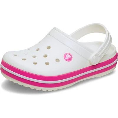 Imagen de Crocs Crocband Clog K, Zuecos Unisex niños, Blanco Rosa Crush, 29/30 EU