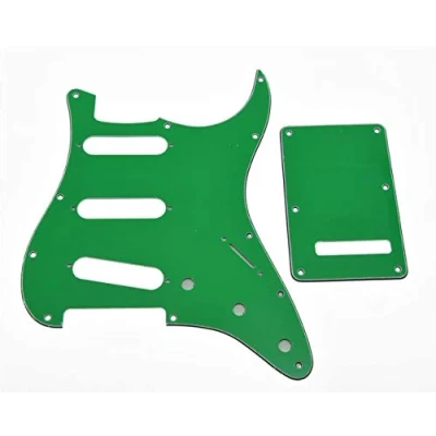 Imagen de Dopro Placa trasera Strat SSS de 11 agujeros para golpeador ST Estados Unidos/Mexicano FD verde 3 capas