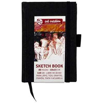 Imagen de Talens Art Creation Cuaderno Bocetos Negro 80 hojas 10x15cm 110g