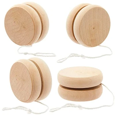 Imagen de Baker Ross FC849 Yoyos de Madera Juego 4, juguete para niños