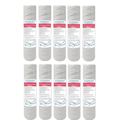 Imagen de Filtros de agua Italia cartuchos filtración hilo enrollado 10&quot; 50 micras lote 10